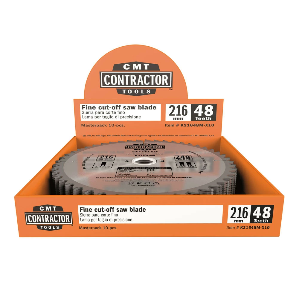 CMT Klinge 216x2,4x30 Z48 W X 10 - K21648M-X10 3 CMT Klinge 216x2,4x30 Z48 W X 10 - K21648M-X10