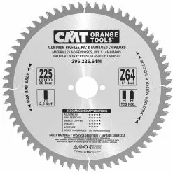 CMT Klinge 225x2,8x30 Z64 NE NEG - 296.225.64M