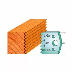 CMT Profilknive Sæt 40mm Nr. 77 - 690.077