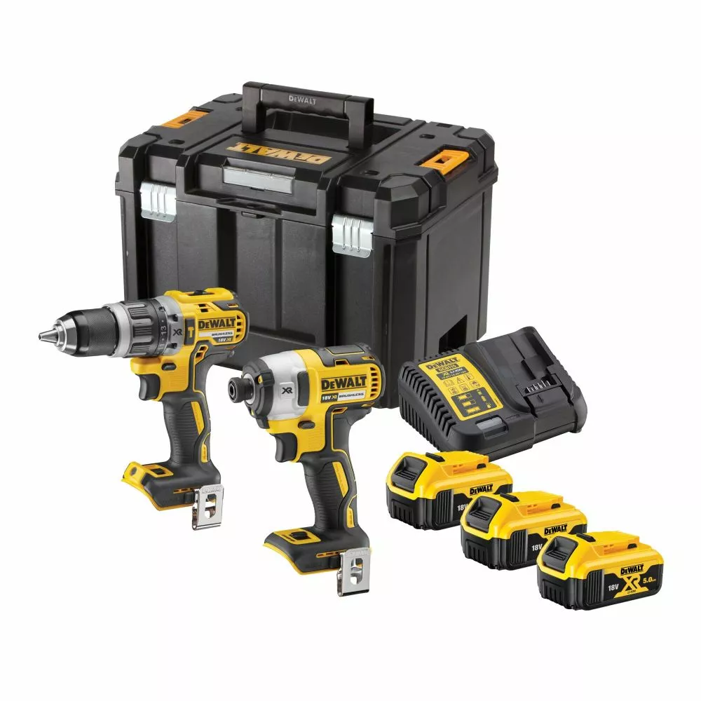 DeWALT 18V XR 2 Kombokit Kit Dcd796, Dcf887, 3 X 5.0 Ah, TSTAK - DCK266P3T-QW 3 DeWALT 18V XR 2 Kombokit Kit Dcd796, Dcf887, 3 X 5.0 Ah, TSTAK - DCK266P3T-QW