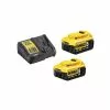 DeWALT 18V XR Batteri-sæt, 2x5Ah + Lader - DCB115P2-QW -Ryobi Butik dewalt 18v xr batteri saet 2x5ah lader dcb115p2 qw