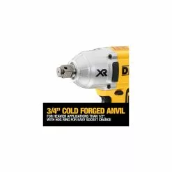 DeWALT 18V XR Slagnøgle 3/4", 950 Nm TSTAK Solo - DCF897NT-XJ -Ryobi Butik dewalt 18v xr impact wrench 34 950 nm tstak solo dcf897nt xj 3