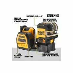 DeWALT Dw 18/12V 3 X 360⁰ Linje Laser Grøn - DCE089D1G18-QW -Ryobi Butik dewalt dw 1812v 3 x 360 line laser grn dce089d1g18 qw 5