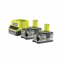 Ryobi Batterisæt - Lader + 2x5,0ah Batteri - RC18120-250