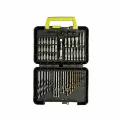 Ryobi Bor- Og Bitssæt Med 65 Dele - RAK60DDF