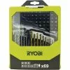 Ryobi Bor- Og Bitssæt Med 69 Dele -Ryobi Butik ryobi bor og bitssaet med 69 dele 6 x traebor 6 x murbor 11 x hss metalbor 2 x traefladbor 43 x 25 mm skruebits 1 x 60 mm magne