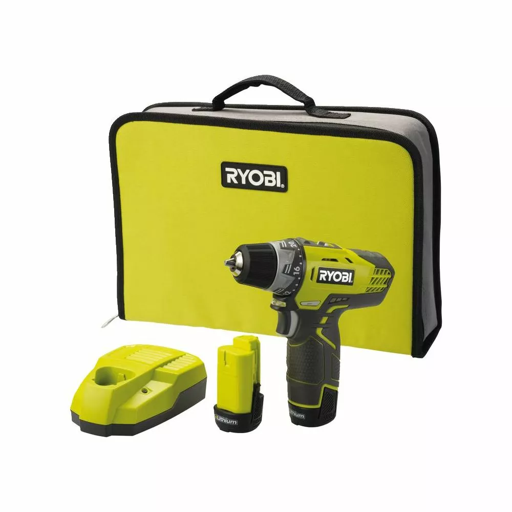 Ryobi Bore-/skruemaskine 12V - R12DD-LL13S - VAREN ER UDGÅET 3 Ryobi Bore-/skruemaskine 12V - R12DD-LL13S - VAREN ER UDGÅET
