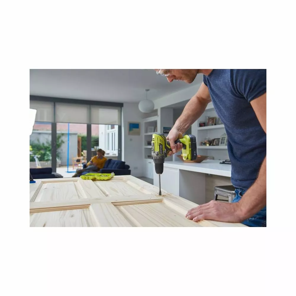 Ryobi Bore-/skruemaskine 18V - 2 X2,0 Ah Batteri - R18DD3-220S 4 Ryobi Bore-/skruemaskine 18V - 2 X2,0 Ah Batteri - R18DD3-220S - Billede 2