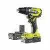 Ryobi Bore-/skruemaskine 18V - 2 X2,0 Ah Batteri - R18DD5-220S -Ryobi Butik ryobi bore skruemaskine 18v 2 x20 ah batteri r18dd5 220s