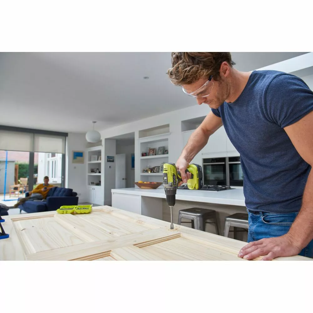 Ryobi Bore/skruemaskine R18DD3-252T Inkl. Ekstra Batteri 5,0 - Værtøjskasse - Bitssæt 7 Ryobi Bore/skruemaskine R18DD3-252T Inkl. Ekstra Batteri 5,0 - Værtøjskasse - Bitssæt - Billede 5