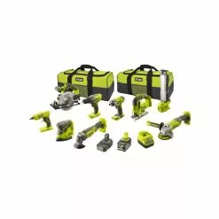 Ryobi Håndværkersæt 18V - 1x2,0 Ah Batteri + 1x5,0 Ah Batteri - R18CK9-252S
