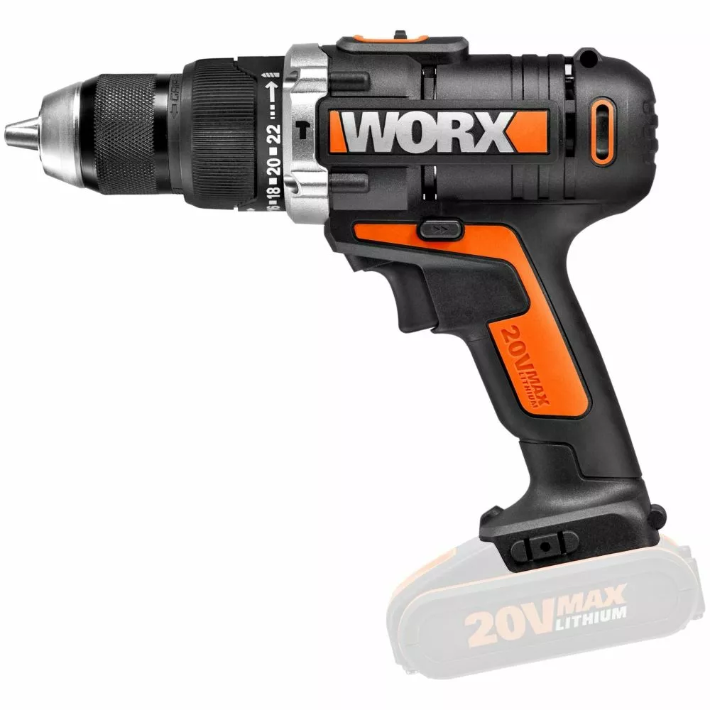 Worx 20v Bore/skruemask - 50nm Solo 4 Worx 20v Bore/skruemask - 50nm Solo - Billede 2